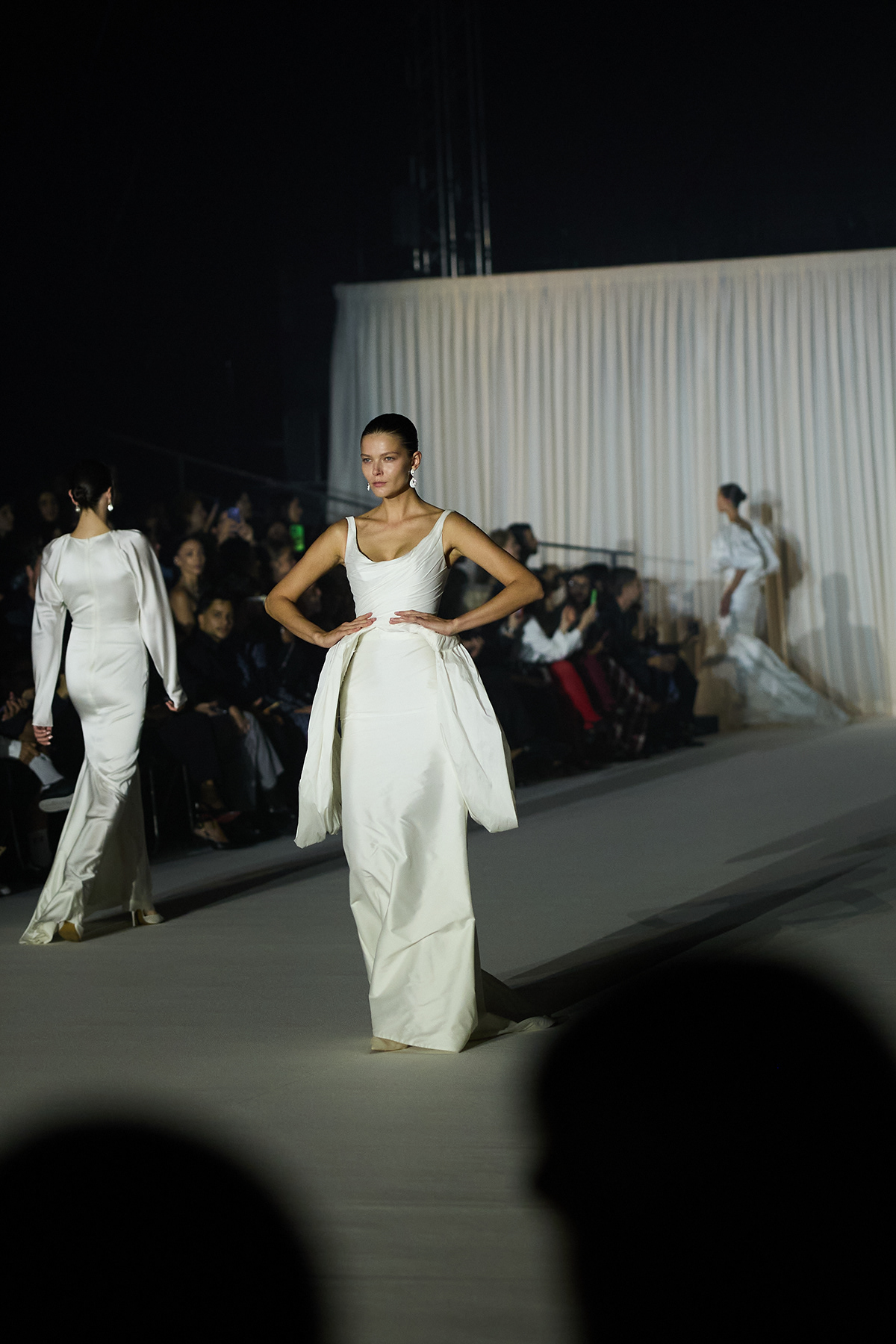 White on the runway