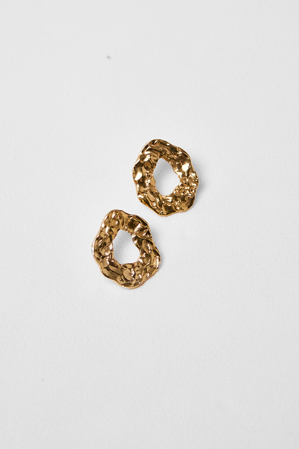 Gold earrings